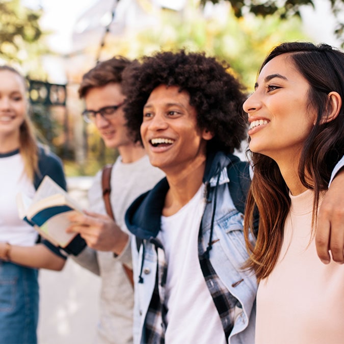 Group of friends laughing